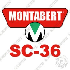Adatto per Montabert SC-36 Kit Decalcomanie Martello - 7 ANNI ESTERNO 3M VINILE!