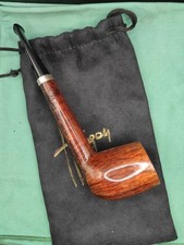 Pipa Il Ceppo E0285 Epoca Imperatori Stupenda Fiammatura Vera Argento 800