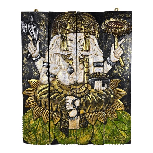 Ganesha oro bianco verde nero