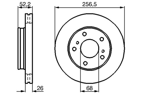 Set freni disco bosch - set,