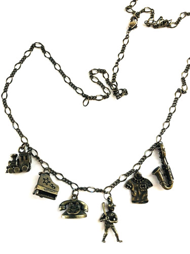 Collana vintage ottone tono - vintage,
