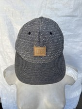 DC Shoe Co USA Men's Snapback Cap Skate Hat Gray Denim Look Unique The Classics