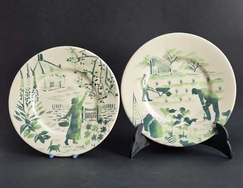 Coppia piatti ceramica - piatti, in