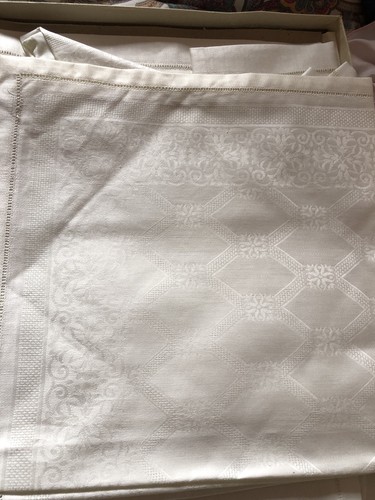Tovaglia vintage bianca cotone - tovaglia,
