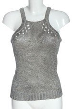 7 FOR ALL MANKIND Top a uncinetto Donna Top Taglia IT 40 grigio chiaro