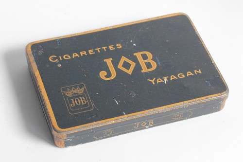 Boîte cigarettes tôle job - boîte, à