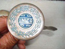 Campanello UNICA, biciclette epoca, bronzo, inasportabile (N1)