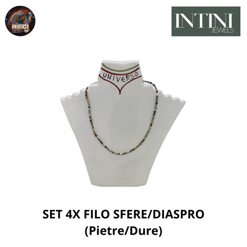 Set filo sfere diaspro - 4x,