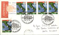 B con annullo calcio Napoli Milano Centro 1990 (2