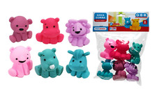Giocattoli da Bagnetto per Bambini 6 Animali Gommolosi Animali Gommosi Bambini