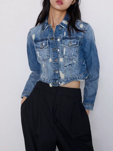Giacca jeans giubbino - , corto