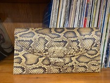 Borsa Pochette in pelle in vero pitone