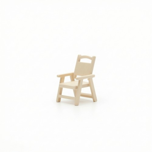Sedia miniatura gialla scala - sedia,