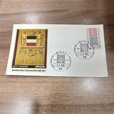 BUSTA PRIMO GIORNO FDC VINTAGE COLLEZIONE POST EXPEDITION DEUTSCHE BUNDESPOST 