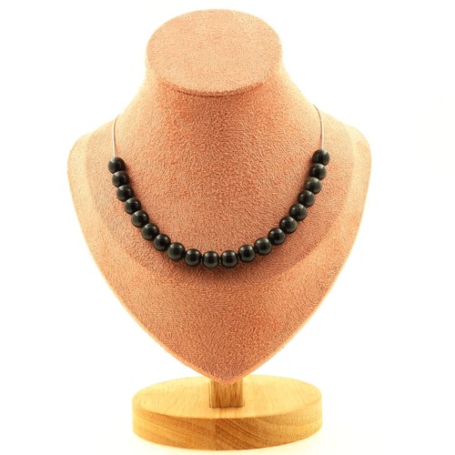 Collana perle ossidiana - 20,