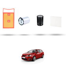 HOFFCAR Kit tagliando - 4 filtri per Seat Ibiza IV 1.4 TDI 55kw dal 2015