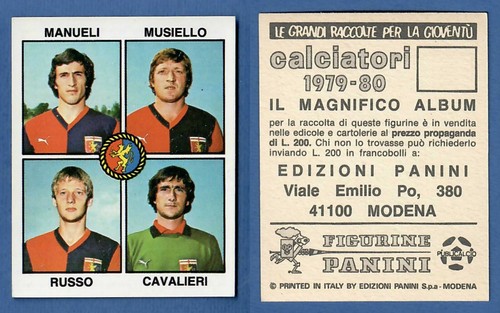 Figurina calciatori panini - figurina,