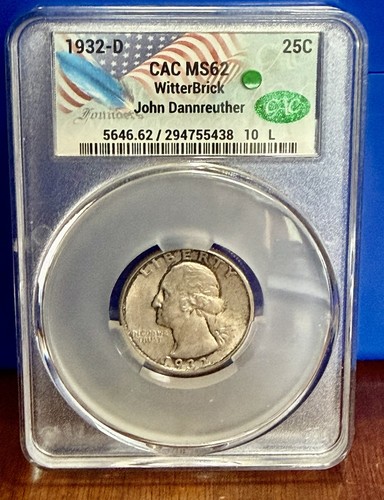 1932 25c cacg ms62 - ms62,