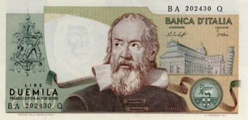 Banconota 2000 lire - 2000, galileo