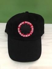 BRAND NEW RED HOT CHILI PEPPERS BLACK ADJUSTABLE STRAP CAP HAT 1 SIZE SHIPS FREE