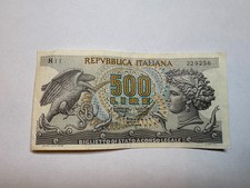 Banconota Italia 500 Lire 1966