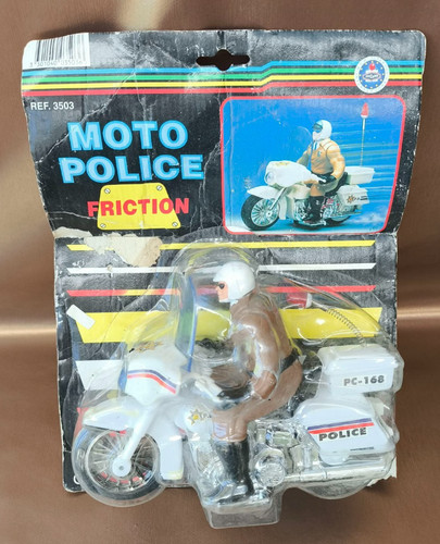 Jouet ancien moto police - , à