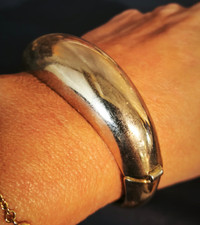 bracciale vintage americano anni 60 dorato firma Coro - vtg bracelet