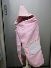 ACCAPPATOIO BAMBINO SPUGNA ROSA CON TASCA DA RICAMARE FANTASIA ORSI CON GLITTER