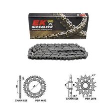 BMW F 800 R 2009 AL 2020 TRASMISSIONE KIT CORONA PIGNONE PBR CATENA EK 525