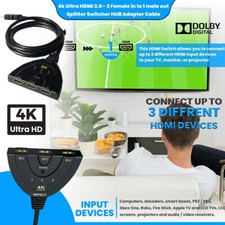 4K 3 En 1 Off -Hdmi -Switch