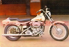 HARLEY-DAVIDSON FLH 1200 Super Glide 1971 : Carte Postale Moto Postcard #0143