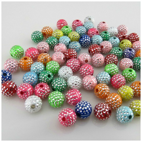 Perle mix point argentées - perle,