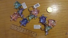 portachiavi souvenir plastica tartaruga pesce delfino trasparenti colorati