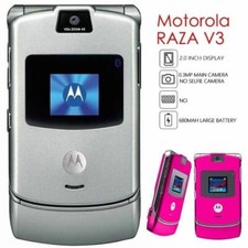 Telefono cellulare GSM Motorola RAZR V3 flip Bluetooth MP4 video sbloccato (8 colori)
