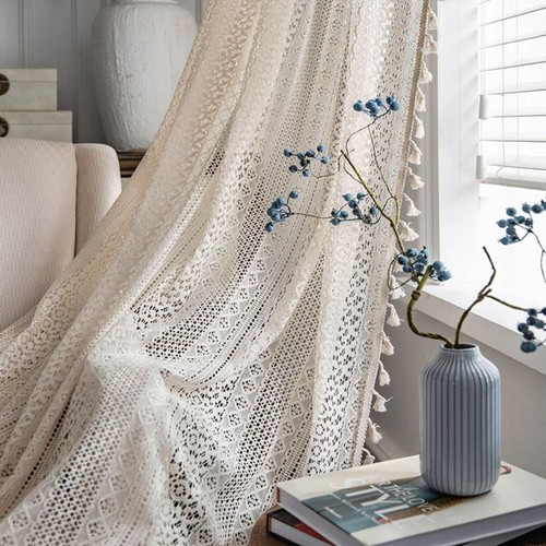 Tende pizzo cotone - tende, boho