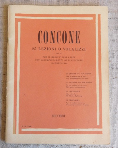 Concone lezioni vocalizzi - concone, o