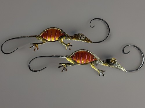 Gecko decor arancione - gecko,
