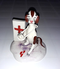Statuina cane infortunato - statuina,