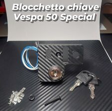 Coperchio Devio Luci eff. Carbonio Blocchetto Accensione chiavi Vespa 50 special