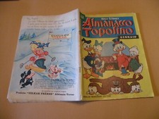 ALMANACCO TOPOLINO 1962 N.1 MONDADORI WALT DISNEY ORIGINALE OTTIMO+FIGURINE