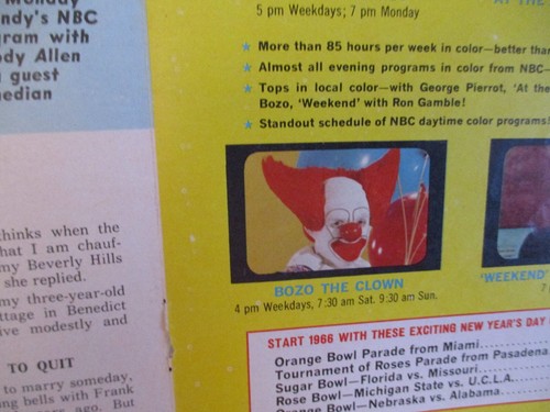 1965 detroit news mag bozo - news, tv