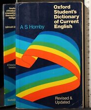 STUDENT'S DICTIONARY OF CURRENT ENGLISH. HORNBY. OXFORD PRESS.