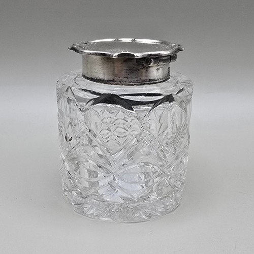 Antico vaso vetro tagliato - in,