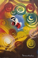 Dipinto Olio Su Tela Romano