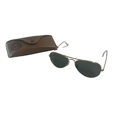 Occhiali da sole Ray Ban grandi aviatore oro RB3025 W3234 55 14 135 Made in Italy 3N