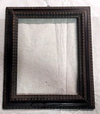  Antica Cornice  In Legno Ebanizzato    Guilloché  Fine 800 Stile Rinascimento 