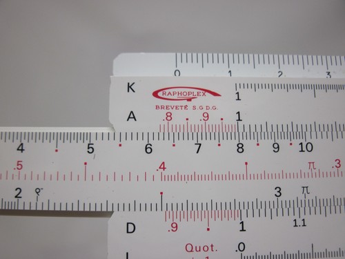 Règle calcul graphoplex - règle,