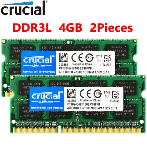 Crucial ddr3l kit x - crucial, 4