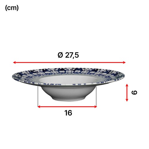 Saturnia piatto bowl - piatto, cm
