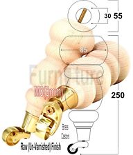 4x Gamba Ruota Mobili Legno